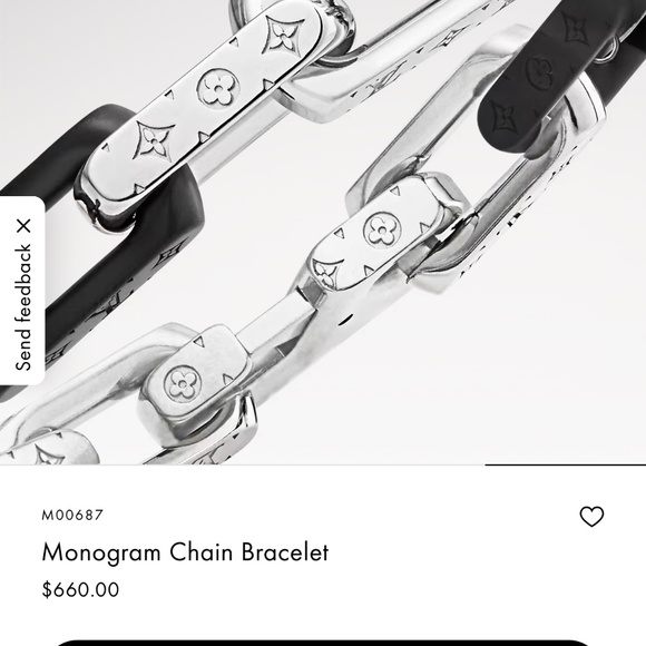 LOUIS VUITTON Monogram Chain Bracelet - Picture 4 of 4